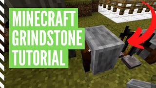 How To Make A GRINDSTONE In Minecraft And Use It [upl. by Neellok746]