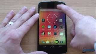 Nexus 4 Unboxing and First Impressions  Pocketnow [upl. by Elrahc]