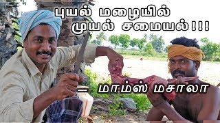 புயல் மழையில் முயல் சமையல்   மாம்ஸ் மசாலா  HEALTH BENIFITS [upl. by Analli]