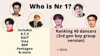 3rd gen boy group dance ranking [upl. by Yerkovich]