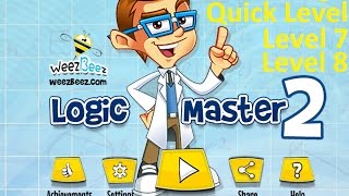 Logic Master 2  Quick Level  Level 7 Level 8  WalkthroughGameplay [upl. by Otrebire964]