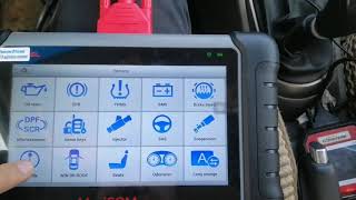 How to reset electronic throttle body by Autel Scanner MaxiCOM MK808 [upl. by Henigman25]