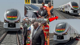 Nana Addo Storms Tema Habour C2 To Commission Tema To Mpakadan UltraModern Railway [upl. by Cud]