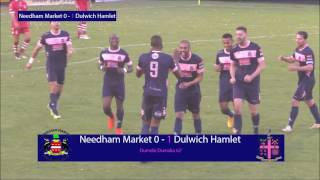 Needham Market 11 Dulwich Hamlet Ryman League Premier Division 051116  Match Highlights [upl. by Carolina]