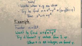 Prime Factorization  Fermat Algorithm [upl. by Forrester]