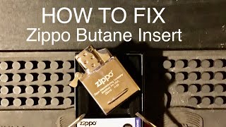 How To Fix Zippo Butane Insert  Full Review [upl. by Lindner]