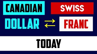 1 CAD to CHF  Convert Canadian Dollars to Swiss Francs Currency Exchange Rates Today 27 JULY 2024 [upl. by Anadal809]