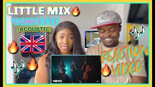 Little Mix  Confetti Acoustic  REACTION VIDEO [upl. by Hairehcaz]