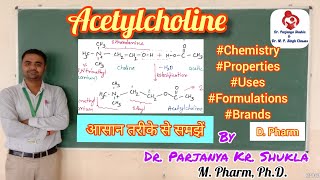 Acetylcholine  Cholinergic Agents  Pharmaceutical Chemistry  D Pharm  Direct Acting Cholinergic [upl. by Sundstrom]