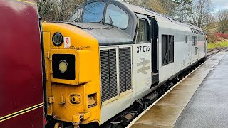 Class 37 Diesel Locomotive 37075 on the Keighley amp Worth Valley Railway [upl. by Lynch433]