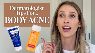 Body Acne or Folliculitis Dermatologist Tips amp Drugstore Skincare Products to Try  Dr Sam Ellis [upl. by Aihtniroc434]