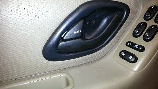 Front inside door handle replacement 20012007 Ford Escape [upl. by Trometer601]