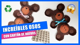 Cómo hacer un 🐻OSO🐻 con ♻️MATERIALES RECICLADO♻️ fácil para NIÑOS • BEAR with ♻️RECYCLE MATERIALS [upl. by Anivram590]