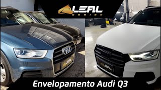 Envelopamento Audi Q3 Branco fosco do Nego Di [upl. by Aara325]