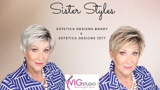 SISTER STYLES comparison  Estetica Brady amp Estetica Jett  CRAZY WIG LADY [upl. by Daggna]