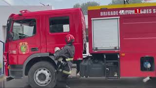 INCENDIE SENELEC OUAKAM  Les flammes ont ravagé le bâtiment annexe [upl. by Ahsinna562]