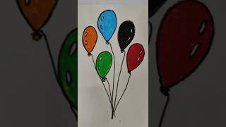 Balloon drawing art painting funny artificialintelligence bangla artdrawing [upl. by Ellinad]