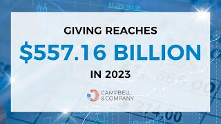 US Charitable Giving in 2023  Campbell amp Company [upl. by Neitsabes]