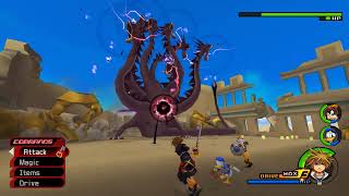 Kingdom Hearts 2 Final Mix The hydra boss  Critical mode [upl. by Cheney]