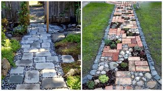 Types of garden paths 50 ideas for paths made of stone brick wood concrete plastic and rubber [upl. by Michell867]