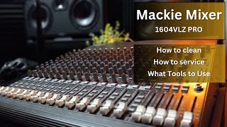 Mackie Mixer 16 Channel  How to Clean amp Service Mackie VLZ PRO 16 Channel Mixer [upl. by Edelstein]