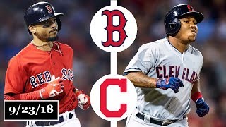 Boston Red Sox vs Cleveland Indians Highlights  September 23 2018 [upl. by Richey60]