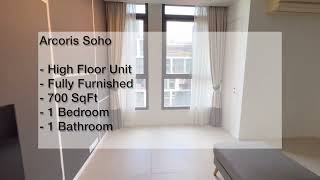 Arcoris Soho  FOR RENT Well MaintainedFully furnished unit  move in ready [upl. by Halima]