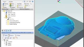 Advanced Tutorial on 3 Axis Milling using Alibre CAM 3  CADCAM Videos by MecSoft [upl. by Peirce655]