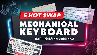 5 Mechanical Keyboard รองรับ Hot Swap ซื้อไปแต่งได้เลย งบไม่เยอะ [upl. by Tronna]