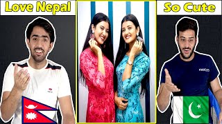 Pakistan React On Nepali Tiktoker  Twin Nepali Sisters Tiktok Videos  Prisma Princy [upl. by Leoline]