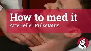 How to med it Arterieller Pulsstatus [upl. by Ainezey]