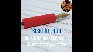 Road to Latin Chapter 1 Grammar Exercise 2 Explanation [upl. by Aielam]