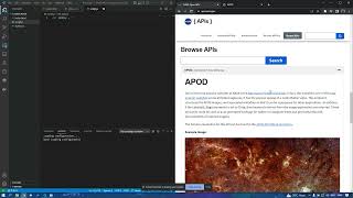 API Integration with Javascript Full Project  HTML CSS JS Project with API calls NASA API [upl. by Lika]