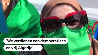 ALGERIJE Honderdduizenden mensen opnieuw de straat op in Algerije [upl. by Rodenhouse]