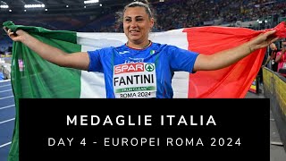 Medaglie Italia  Day 4 Europei Roma 2024 [upl. by Medlin]