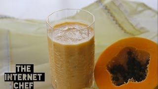 How To Make Papaya Smoothie  HEALTH HACK [upl. by Jefferey840]