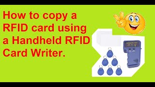 Handheld 125 khz RFID card WriterCopier [upl. by Kipp885]