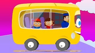 Las ruedas del autobús rimas de autobús para niños Canción española de niños The Wheels On The Bus [upl. by Neelhtakyram]