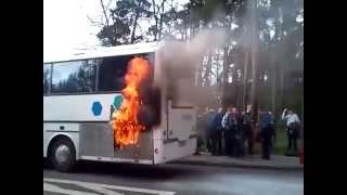 Pożar autobusu z maturzystami [upl. by Scholem]