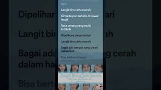 Lirik Lagu Langit Biru Cinta Searah  JKT48 shorts [upl. by Yerhcaz]