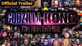 Godzilla x Kong The New Empire  Official Trailer  REACTION MASHUP  Monsterverse [upl. by Oria672]