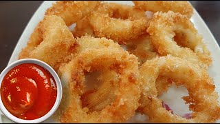 CRISPY FRIED CALAMARI CALAMARES RECIPE  HOW TO COOK SQUID  EASY CALAMARI RECIPE [upl. by Anait]