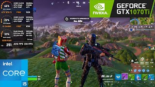 GTX 1070 Ti  Fortnite Chapter 5 Performance Mode [upl. by Esorbma]