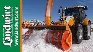 Steyr Traktoren im Winterdienst  landwirtcom [upl. by Letisha]