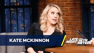 Kate McKinnon Adopted a Catalan Poop Log Christmas Tradition [upl. by Ahselak]