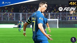 FC24 Al Hazem Vs Al Nassr Ft C Ronaldo S Mane  King Cup Of Champions Match  PS5™4K [upl. by Lowenstein837]