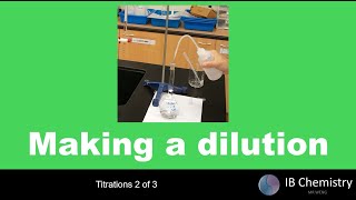 Making a dilution [upl. by Vani]