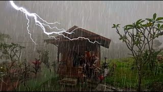 Soothing Rainstorm ASMR with Thunder and Lightning for Deep Sleep and Stress Relief [upl. by Semmes]