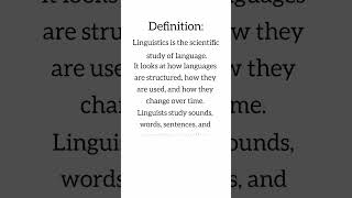 What is linguistics  Linguistics in English literature  Linguistics  Linguistics and its branches [upl. by Mcknight970]