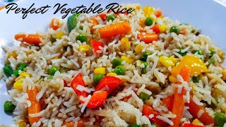 How to make the Perfect Vegetable Rice  Simple Vegetable Rice Recipe [upl. by Elmina939]